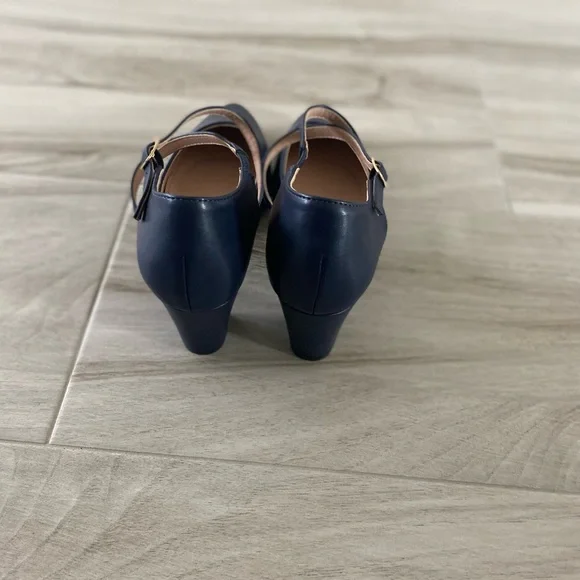 New Peijely Navy Blue Women's Shoes, Size 44/ 10 - Picture 8 of 8
